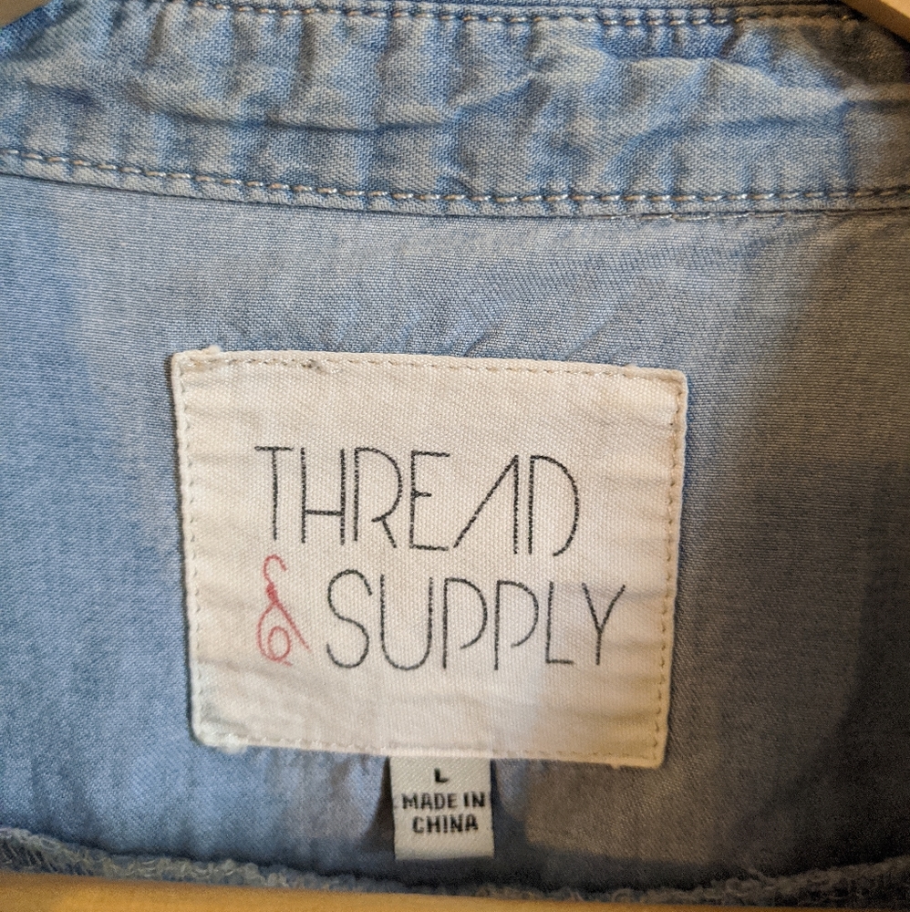 Perfect Chambray Button Down Shirt - image 4